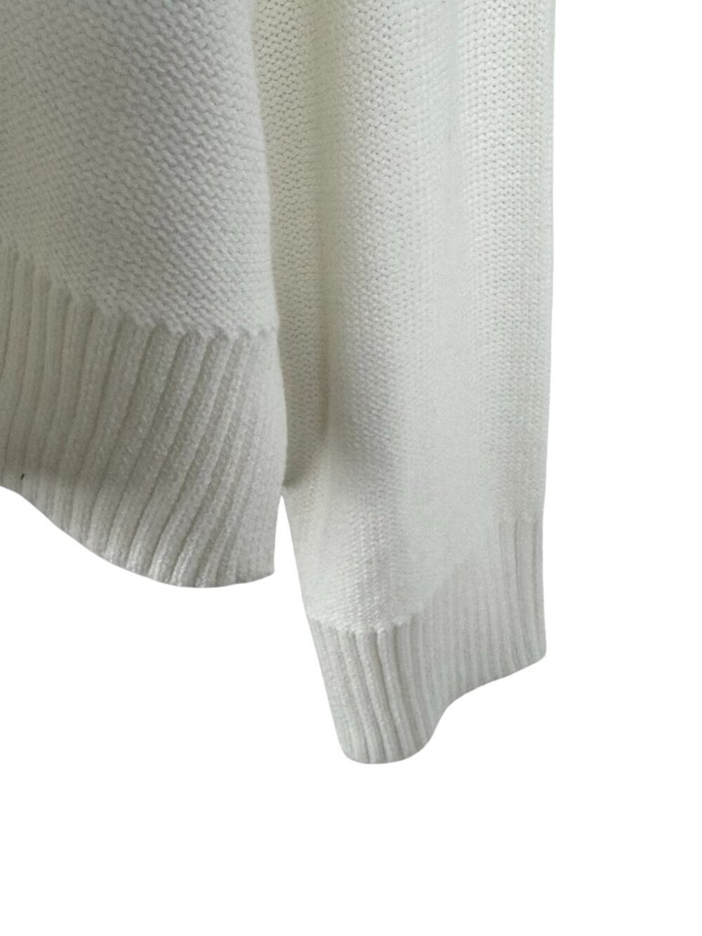 Quince Organic Cotton Cropped Cardigan Sweater Womens XL Ivory Solid FS-1541 - Picture 5 of 9